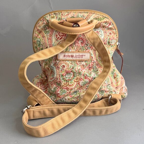 Fossil Sydney Backpack – Floral Paisley Fabric Small Rucksack for Women - Picture 3 of 15